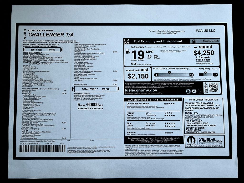 2022 Dodge Challenger R/T